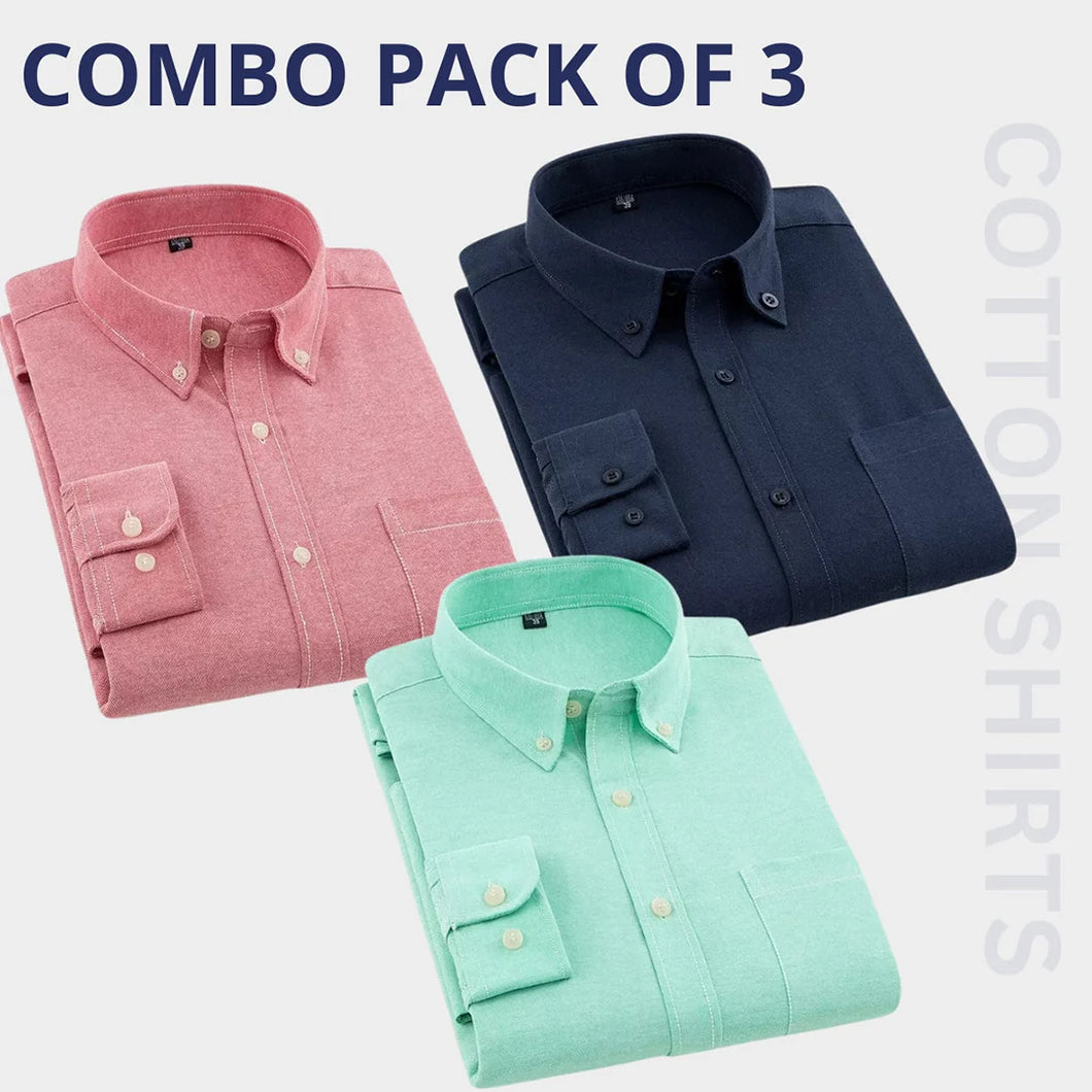 Premium Plain Shirt 100% High Quality Cotton Shirt